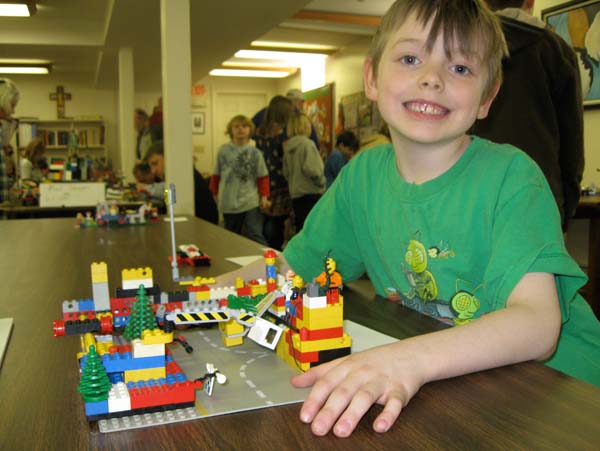 Over 90 adults and young people enjoyed the original creations displayed at the 2012 LEGO Contest organized by St. Luke's Episcopal Church in its Willard Hall on Main Street in Chester on Saturday, April 14. Participating LEGO enthusiasts came from 13 towns in Vermont, two in New Hampshire, and one in New York State.